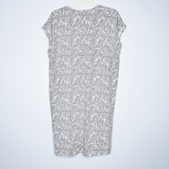 always a.line - Cocoa Leaf Print Dress - Picture 4 of 4